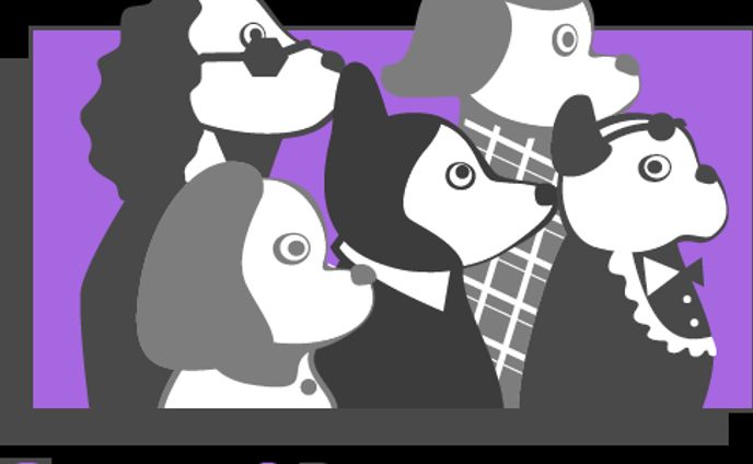 Dog Illust Group Diver City