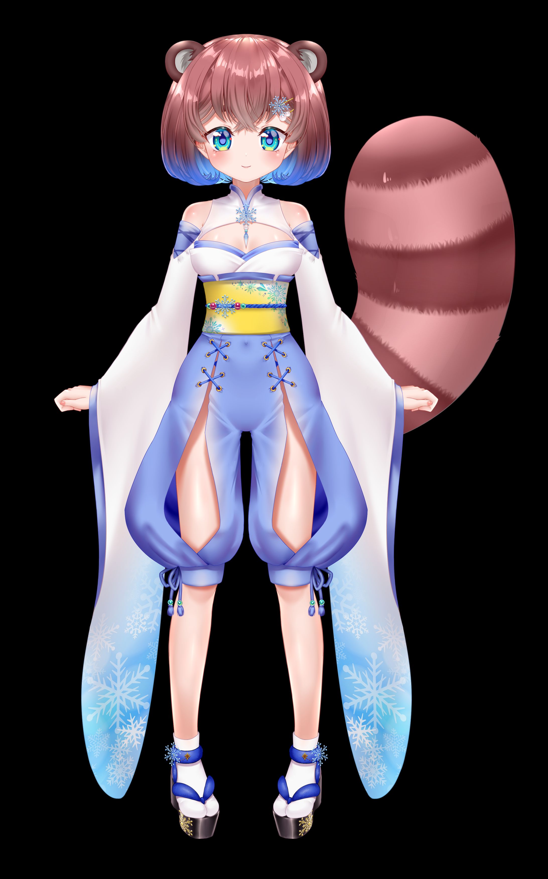 「杜狸ましろ様」Live2Dイラスト、キャラクターデザイン-1