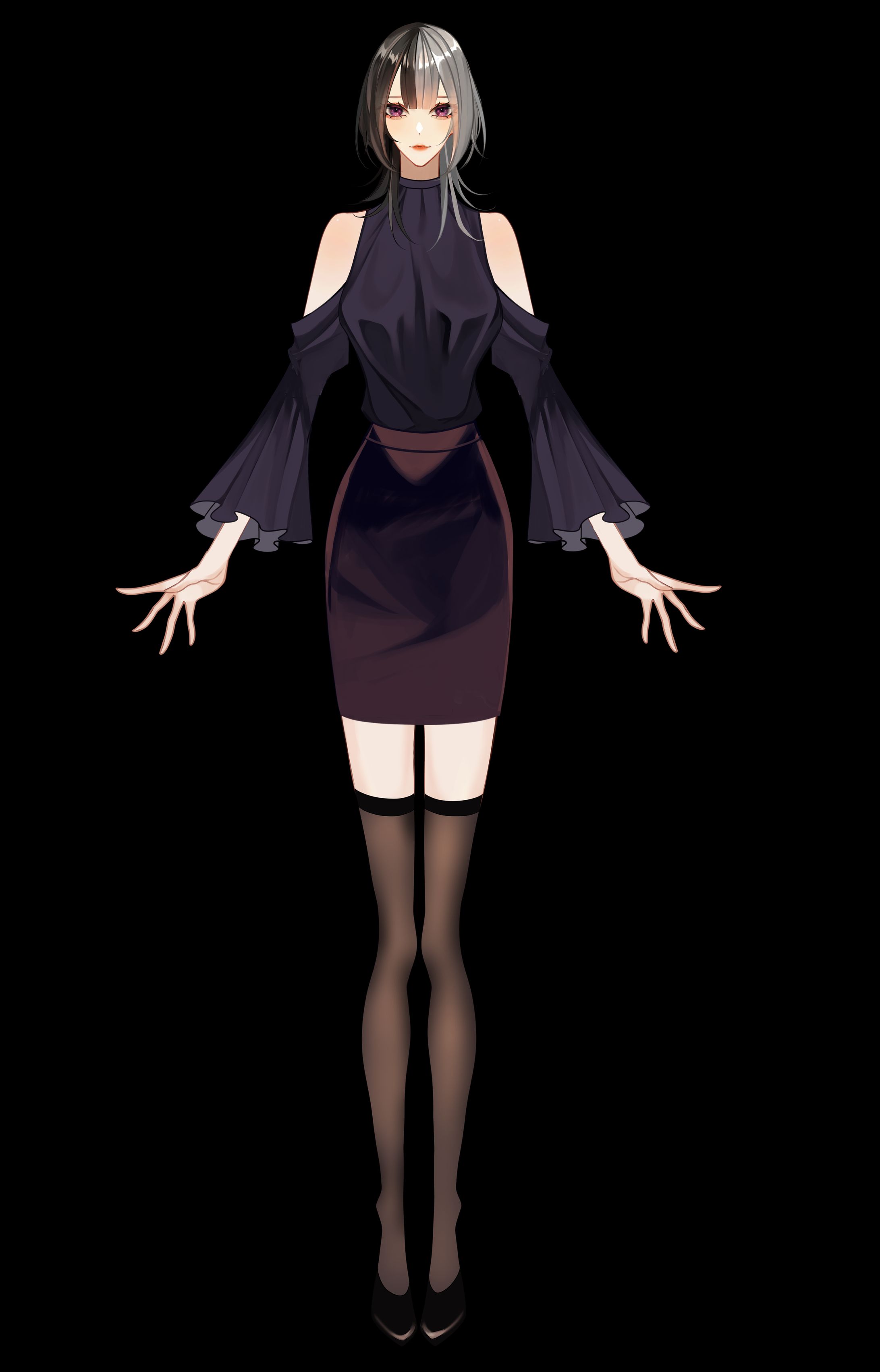 Vtuber「藤宮月灯」立ち絵-1