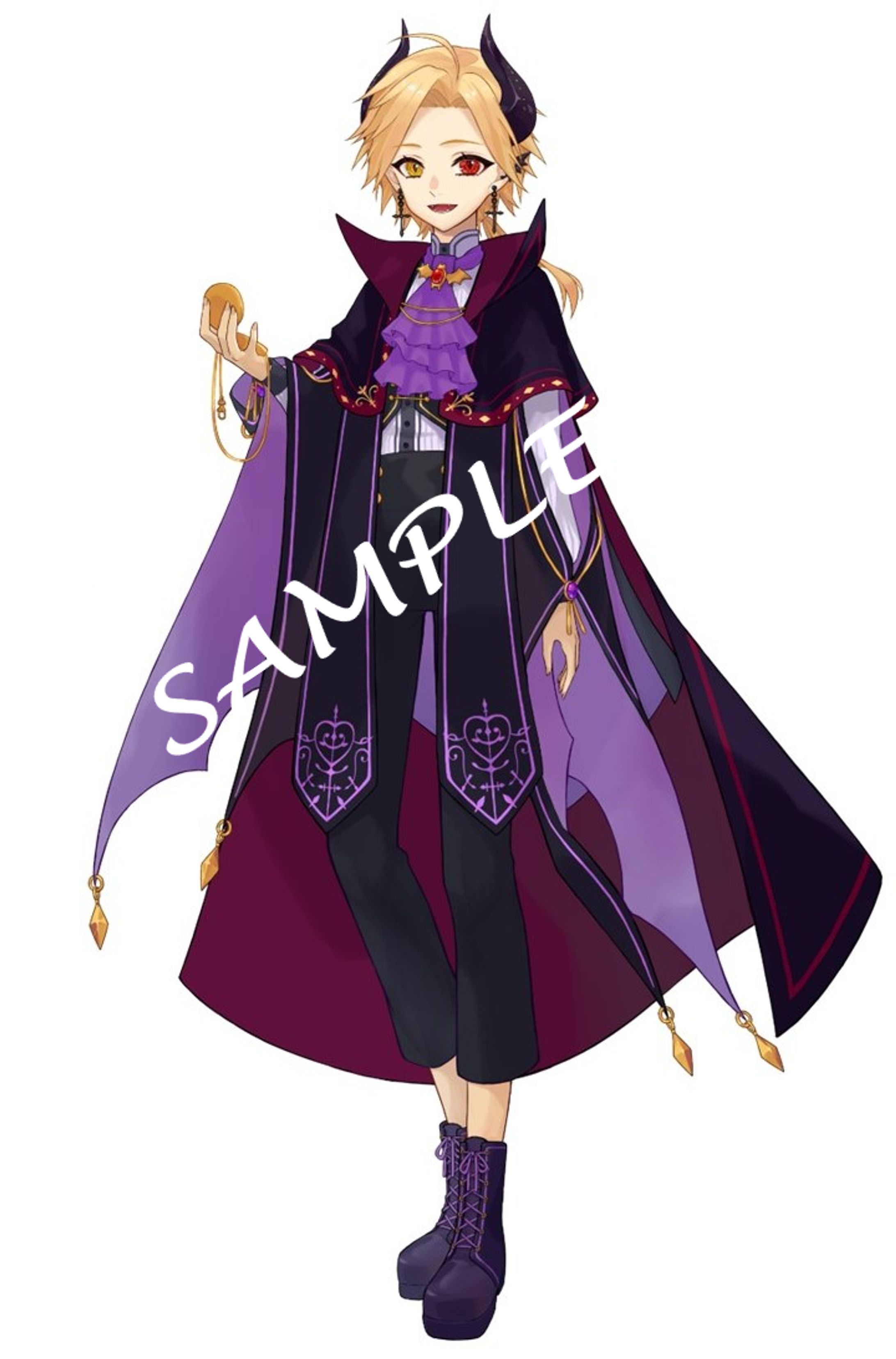【ご依頼】ライバー月影カノン様/立ち絵・キャラデザ【2023】-1