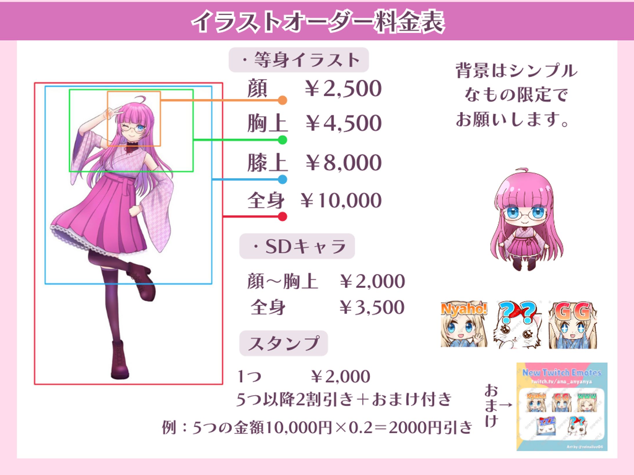 イラストオーダー料金表-1