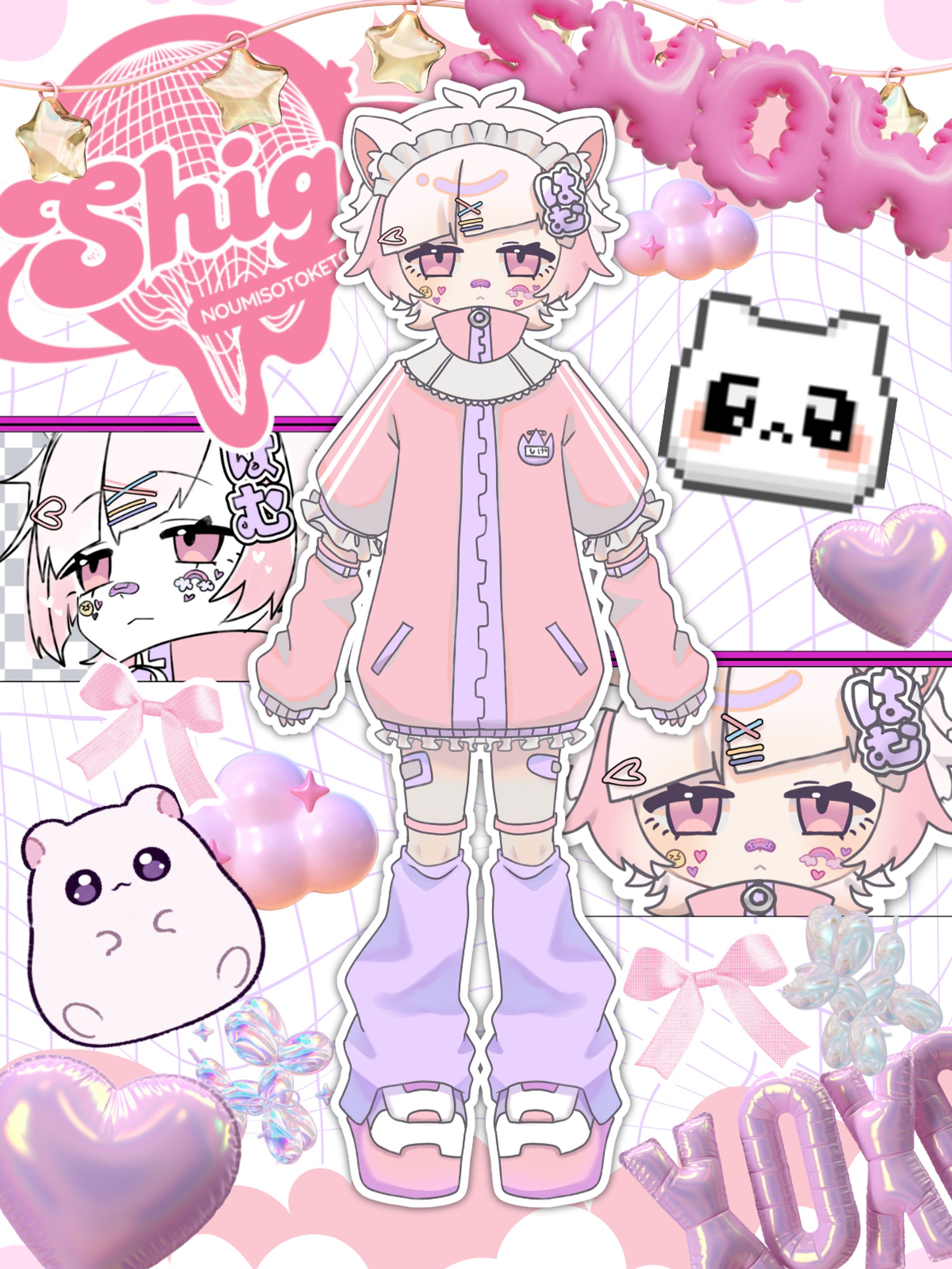 Y2K風宣材写真デザイン-1