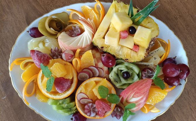 フルーツカット練習