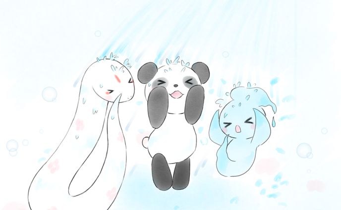 シャワーで綺麗に🚿