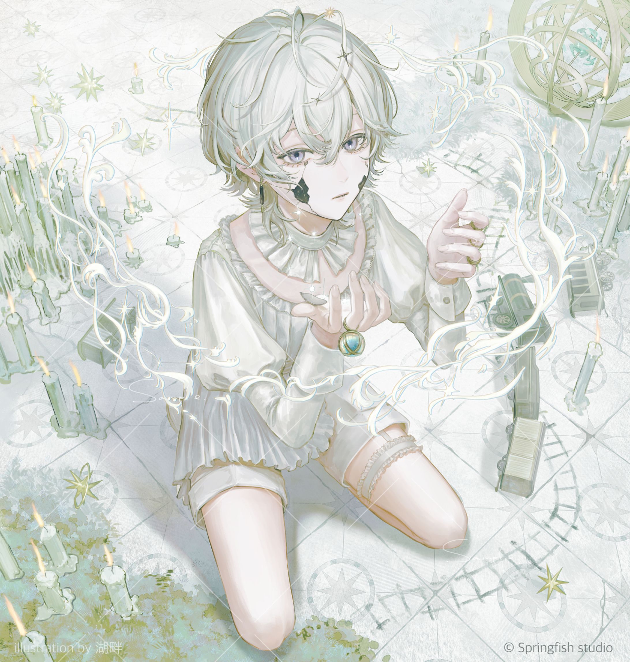 春魚創意 埃穆亞様「僕の存在証明」cover動画イラスト-1