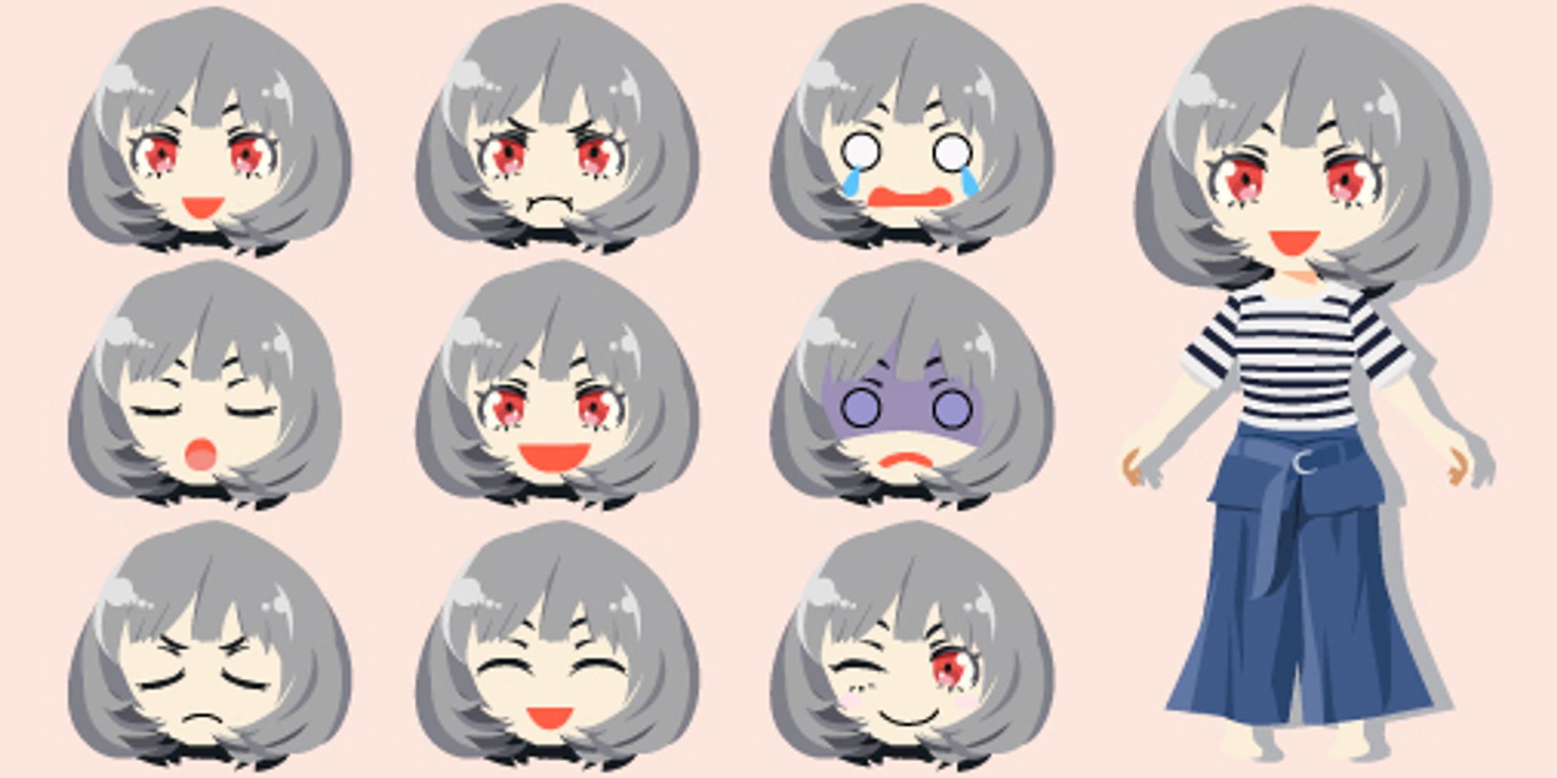 キャラクター　表情-1