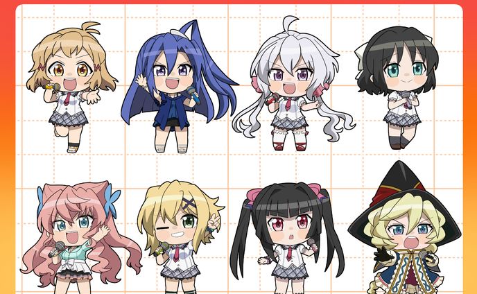 戦姫絶唱シンフォギアＧＸ10周年グッズ用 デフォルメイラスト