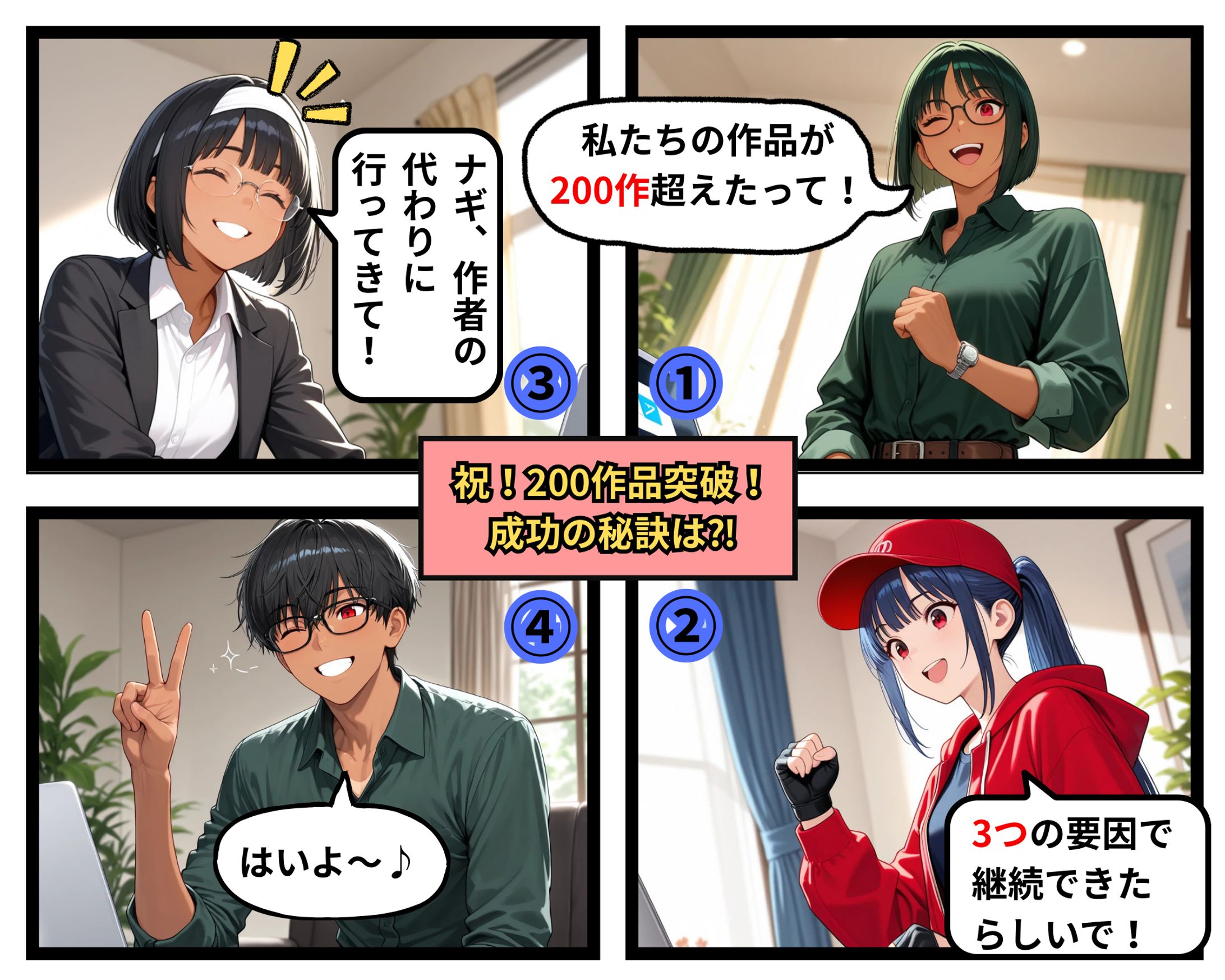 祝！200作品突破！成功の秘訣は⁈-1