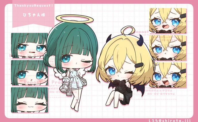 【イラスト】ひちゃん様SD