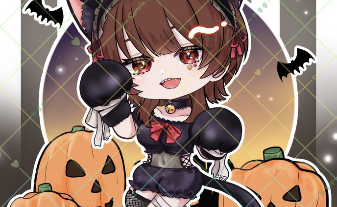 【ご依頼】渡狸すみれ様ハロウィンイラスト