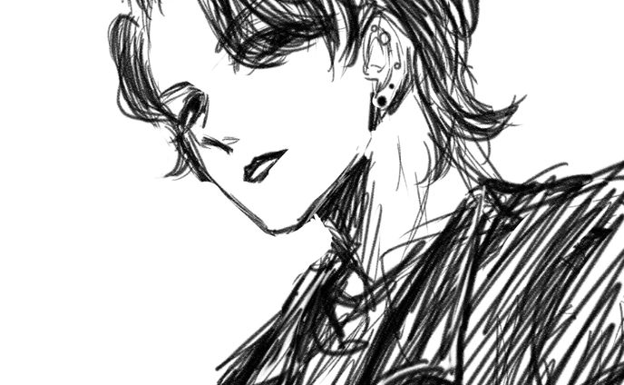 似顔絵ラフ