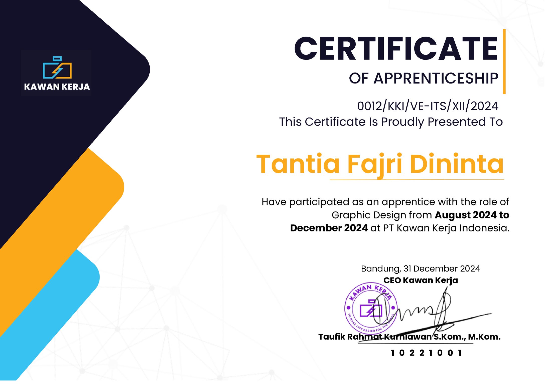 Certificate Graphic Design & Video Editor -1