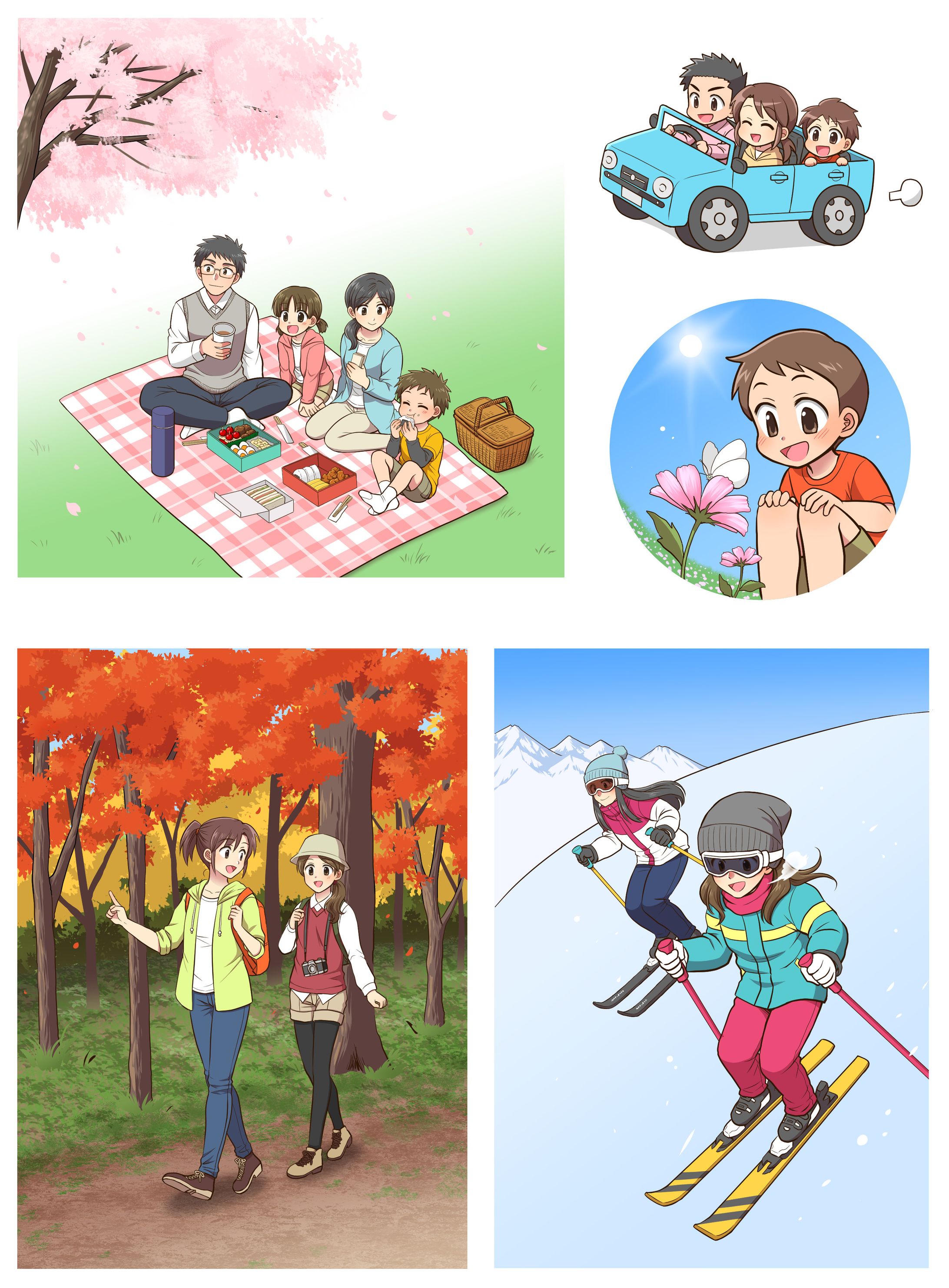 イラストカット/行楽-1