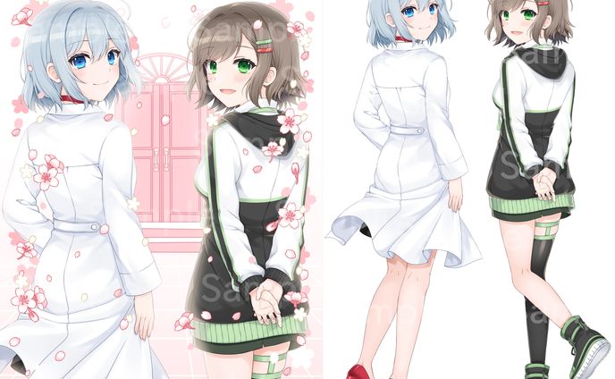 グッズイラスト_アクリル時計&アクリルスタンド