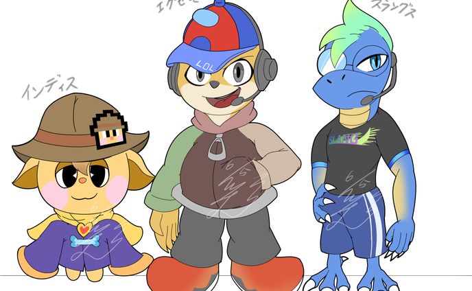 バナー、キャラデザイン