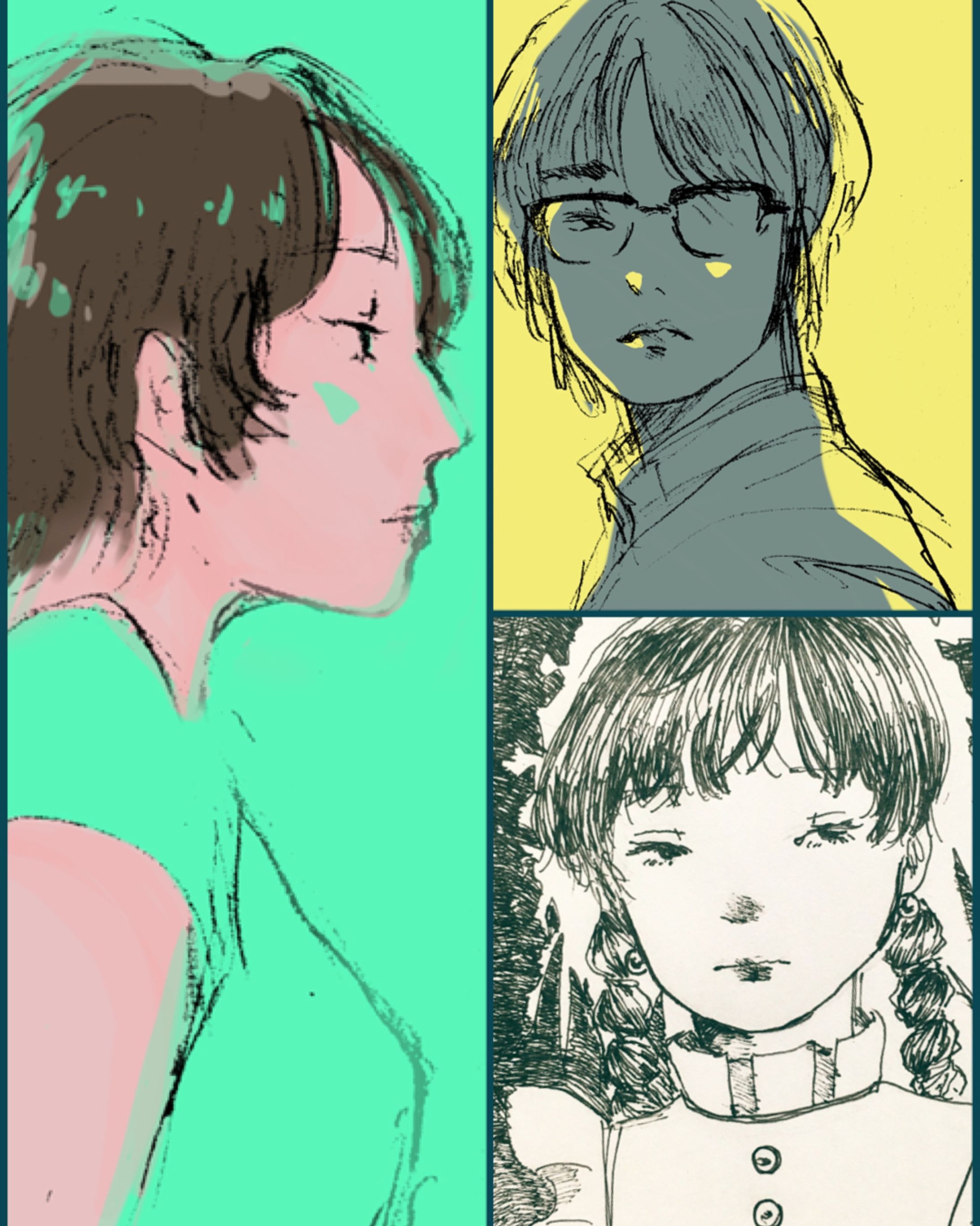 #illustration  #analogillustration #イラスト #イラストレーション #アナログイラスト  #drawing-1
