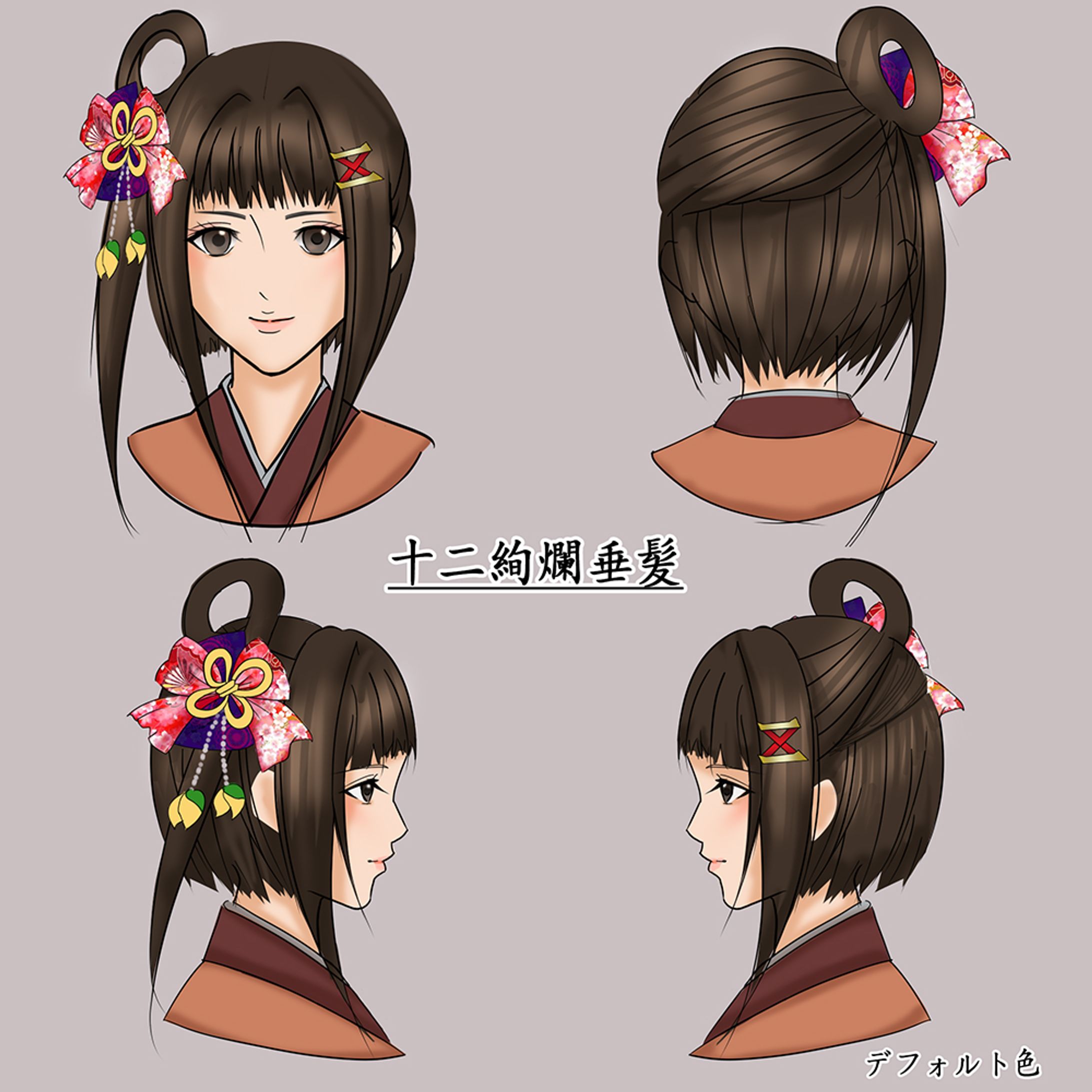 【AIなし】女性キャラクターデザイン・設定画制作-1