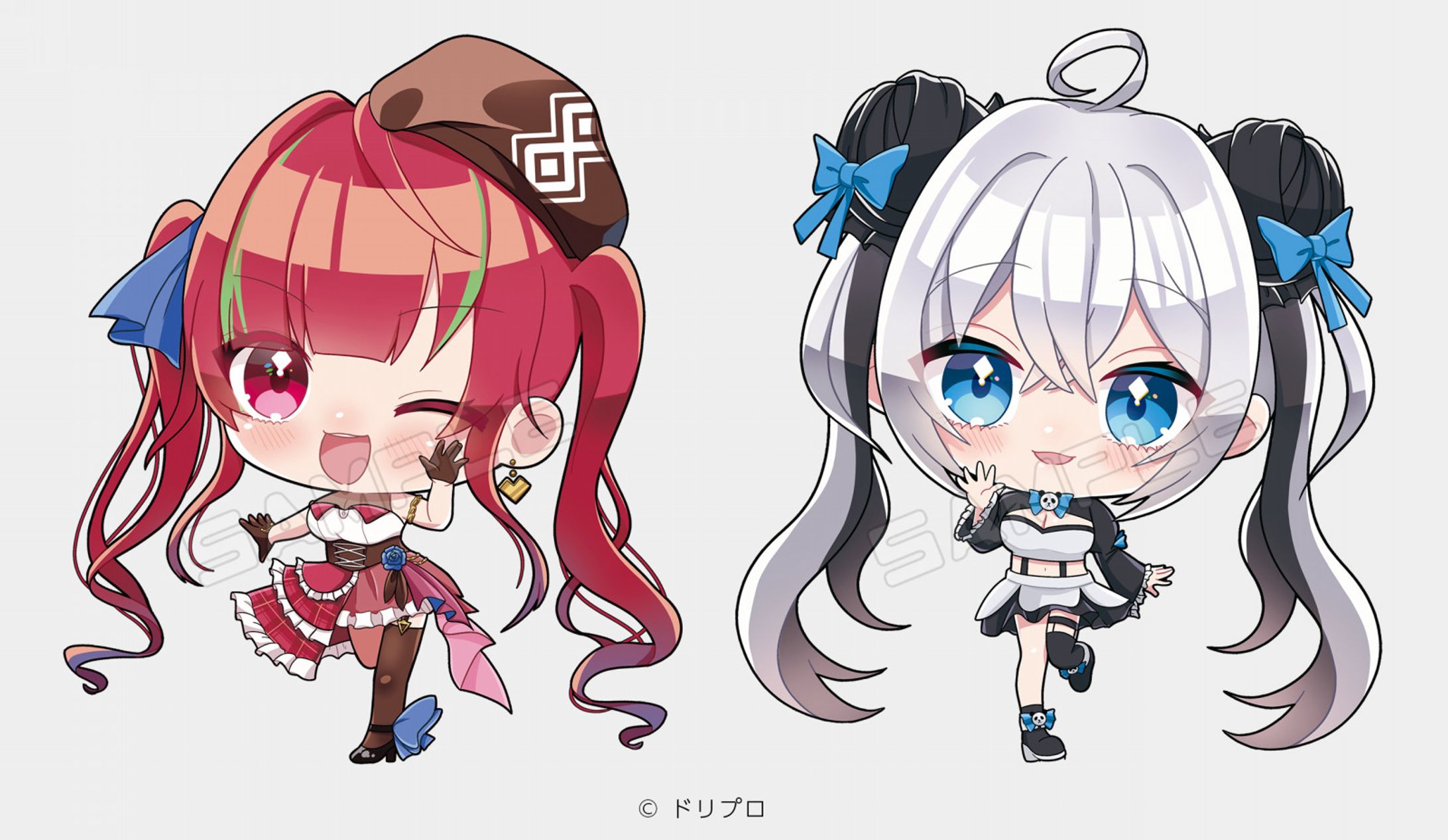 『愛音クレナ』『笹ノ音わぽ』グッズイラスト-1