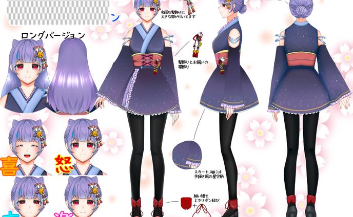 歌い手さんのキャラデザ