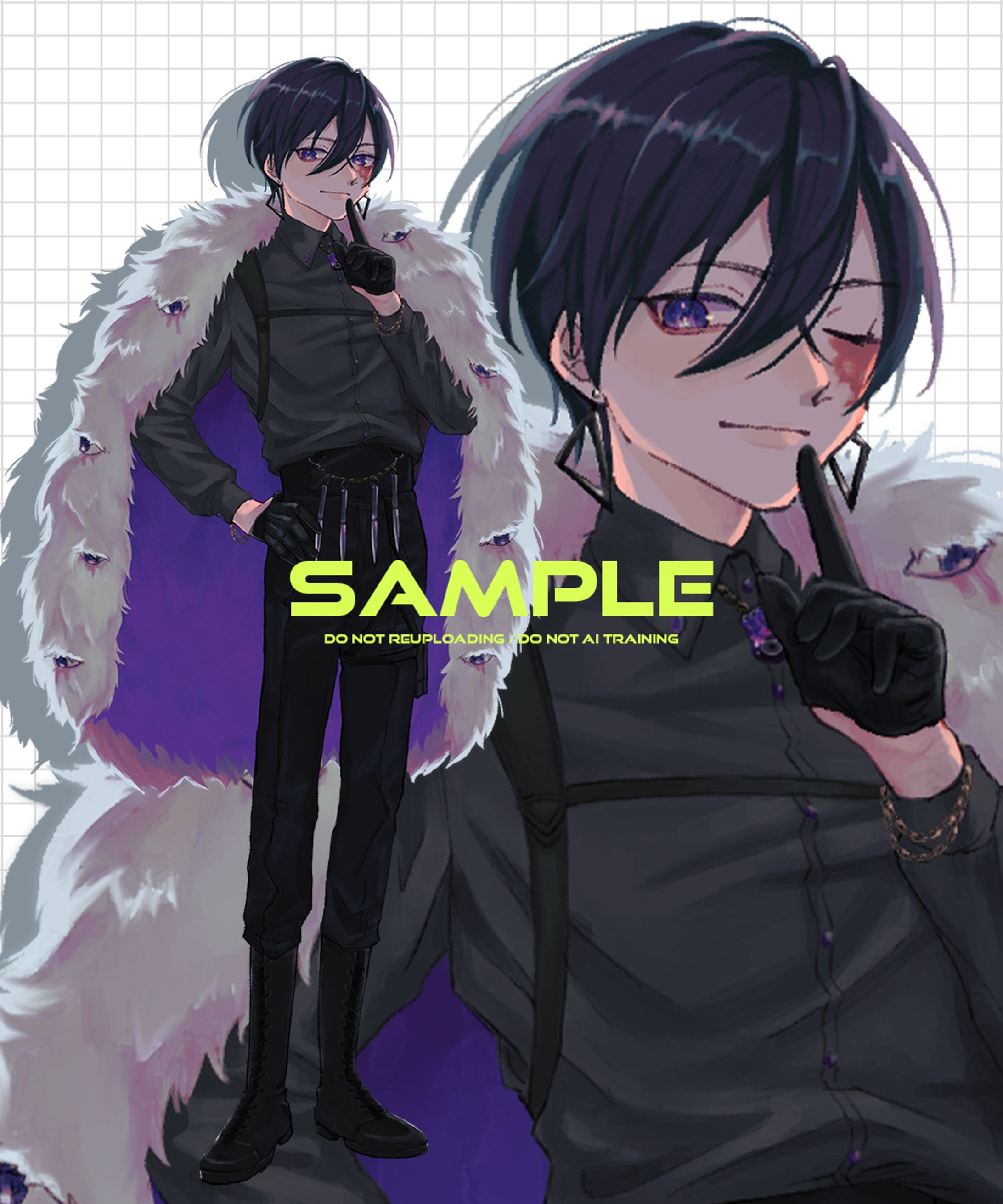 kuro:a様 立ち絵イラスト/表情差分-1