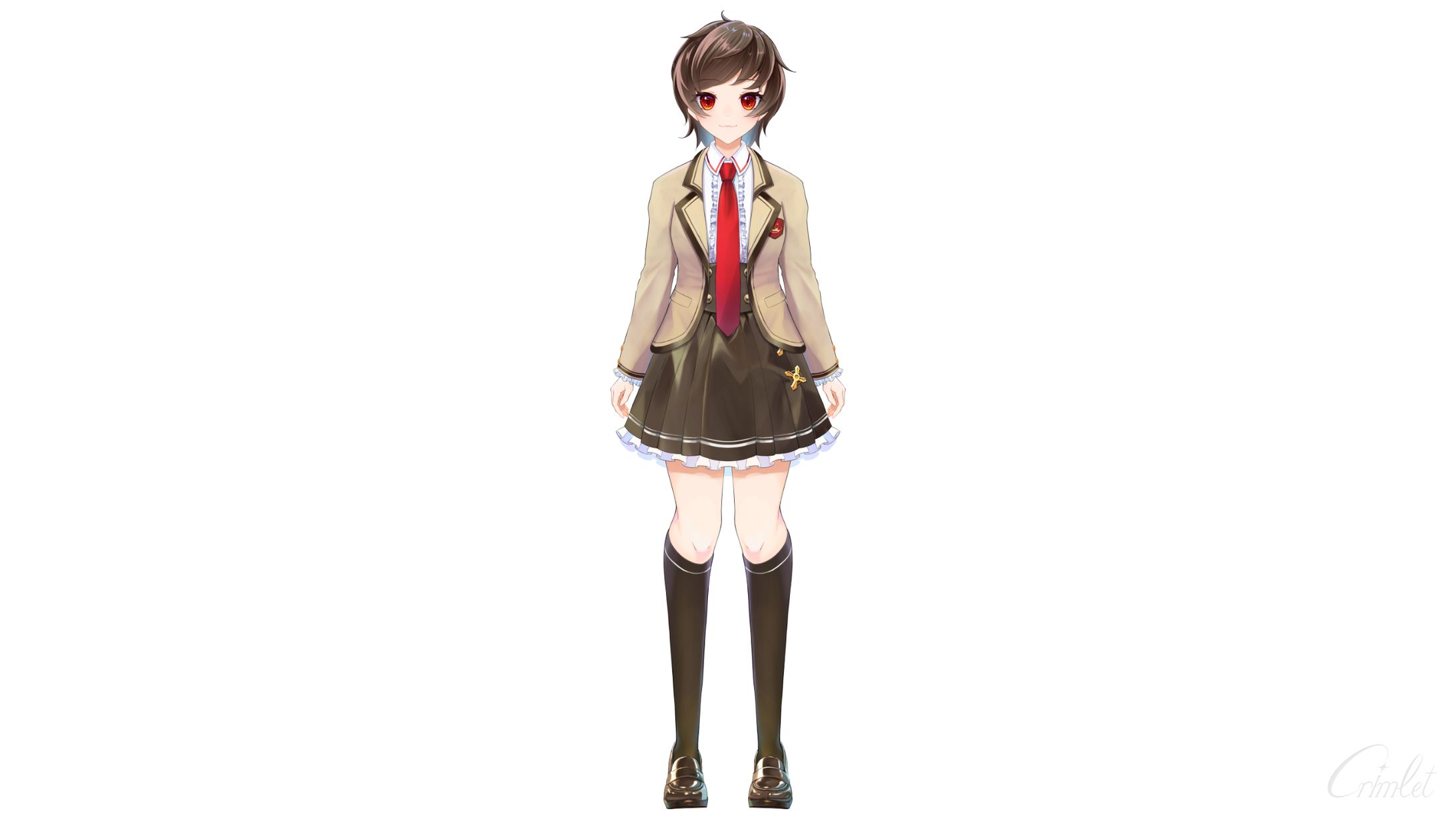 【自主制作】雪那深紅　キャラクターデザイン-1