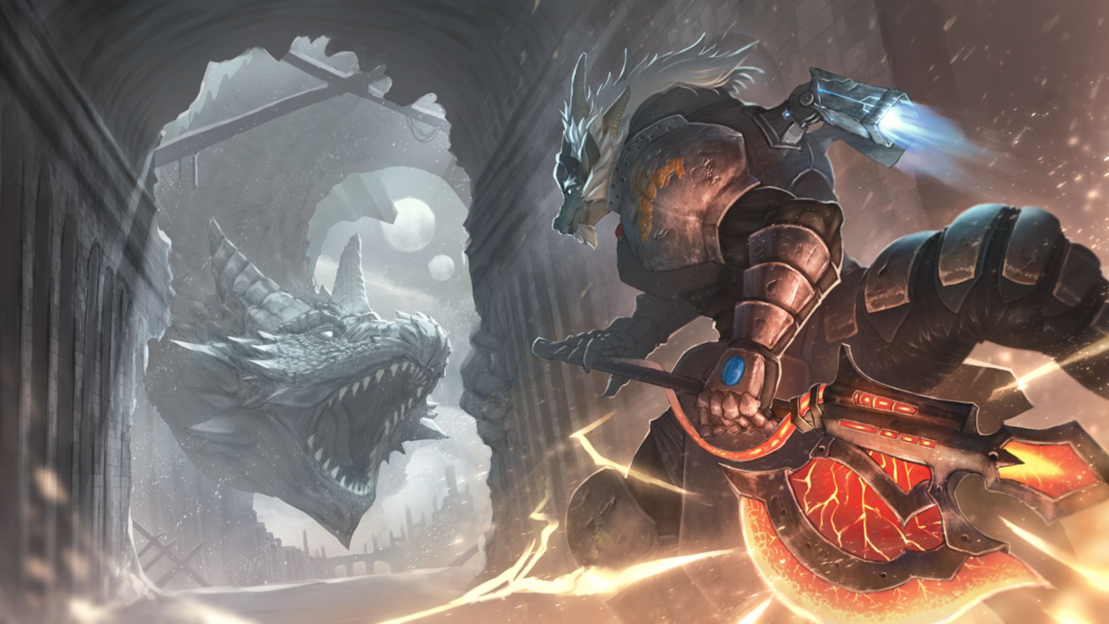 SF世界観竜人キャラクターイラスト-1