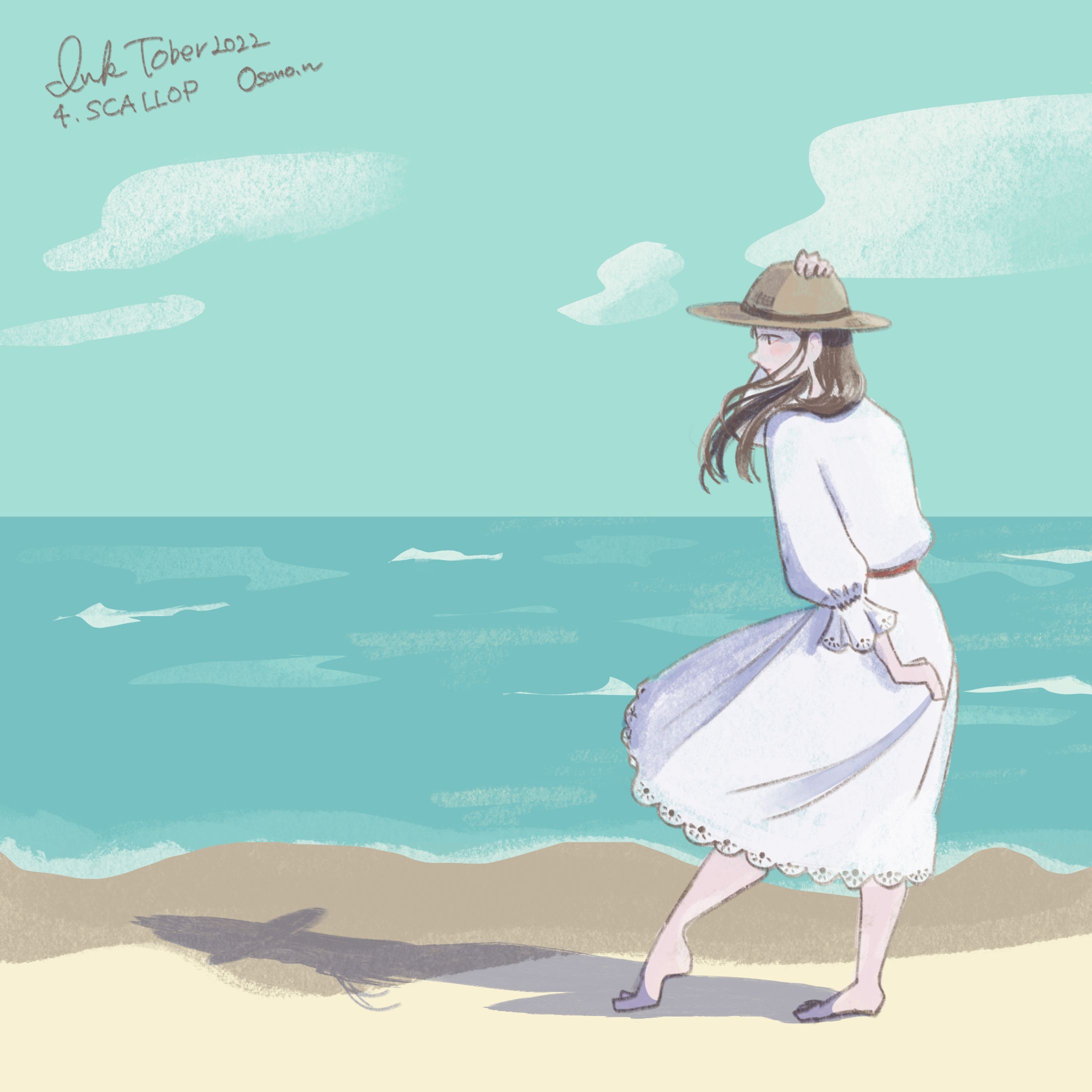 夏の終わりと海の風-1