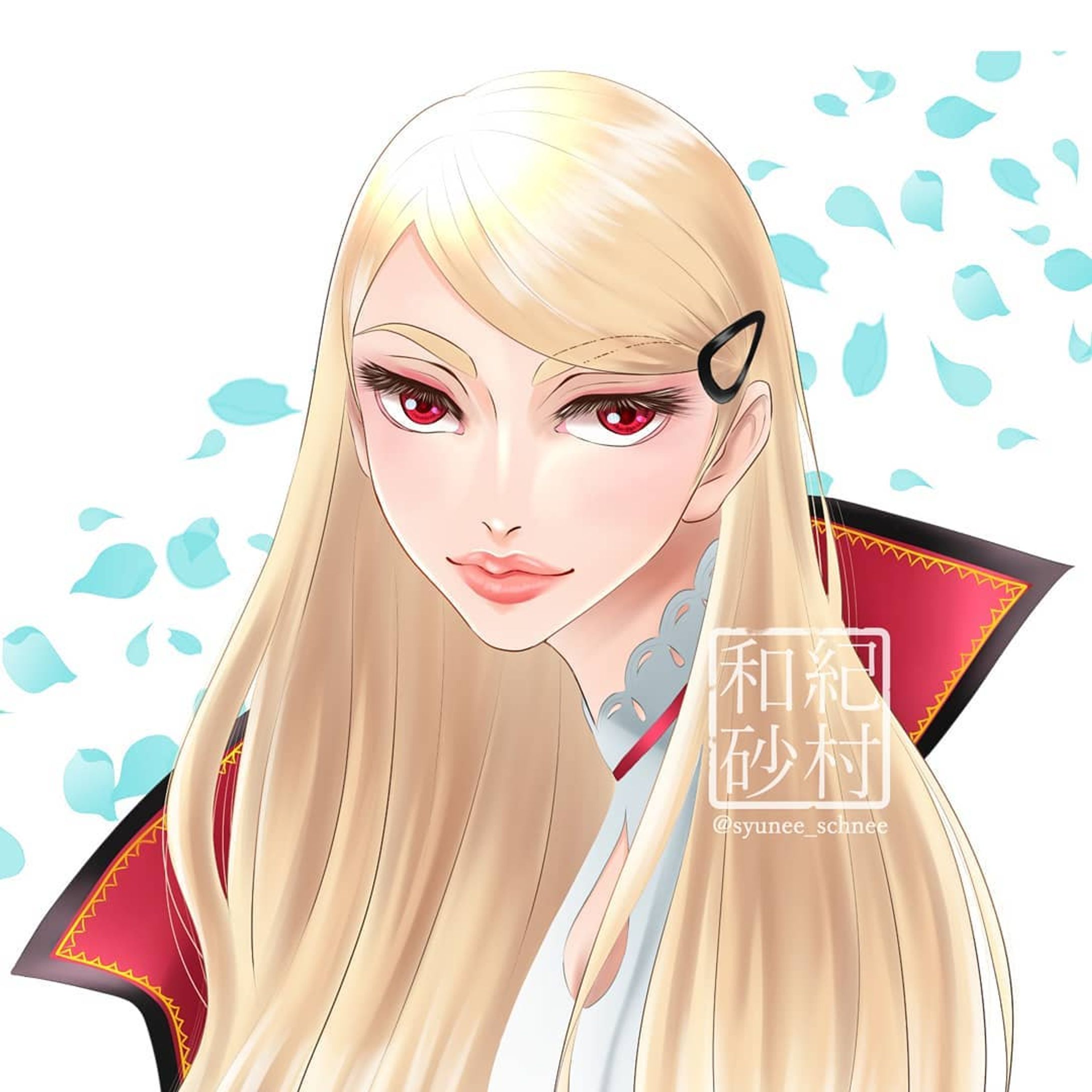 自分の時間がようやく出来たので、久しぶりの #DTIYS です(*´ー｀*)
自分好みのカッコいいイラストだったので、こちらに挑戦しました～✴️
オリジナルはこちら→ @scarletdoves 
#dovesdtiys #drawthisinyourstyle #digitaldrawing #drawing #drawthisinyourstylechallenge #digitalillustration #digitalart #clipstudiopaint #art #artist #beauty #blonde #美人 #エクステ #金髪 #ブロンド #red #ロングヘアー #金髪ロング #リップ-1