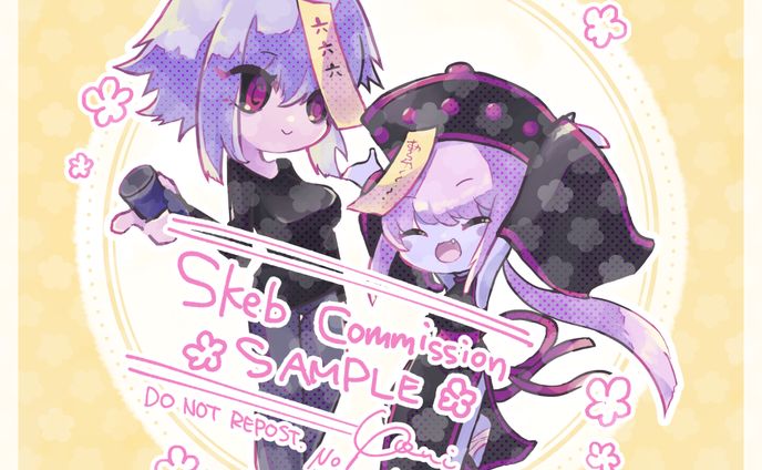 【skeb】ミ六ねーちゃんとピョン子ちゃん