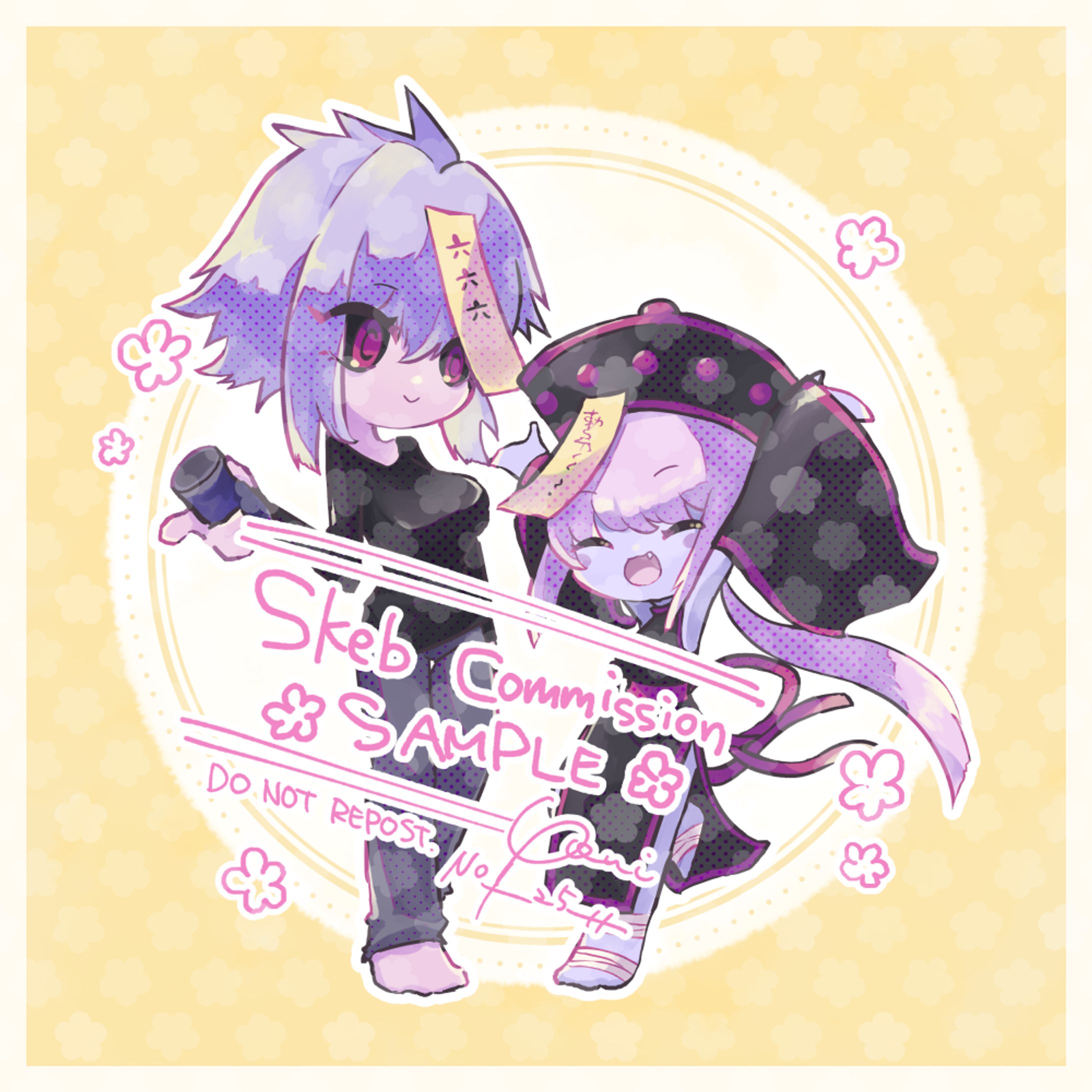 【skeb】ミ六ねーちゃんとピョン子ちゃん-1