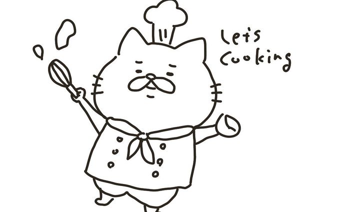 コックさん👨🏼‍🍳

#イラスト#illustrator#cat#ゆるいイラスト#삽화
