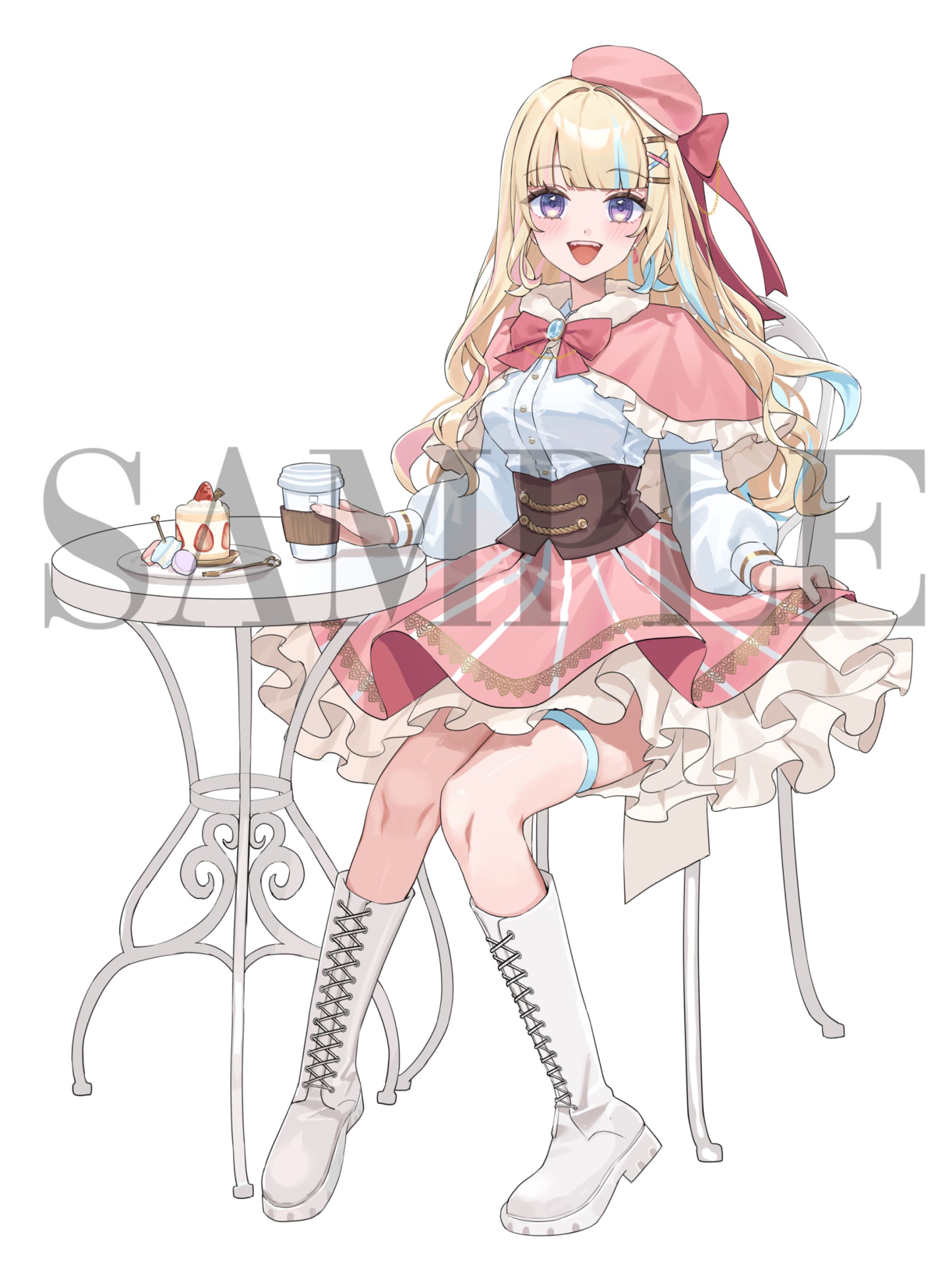 HighLight！プロダクション所属 巴月結羽様　IRIAM用新衣装立ち絵-1