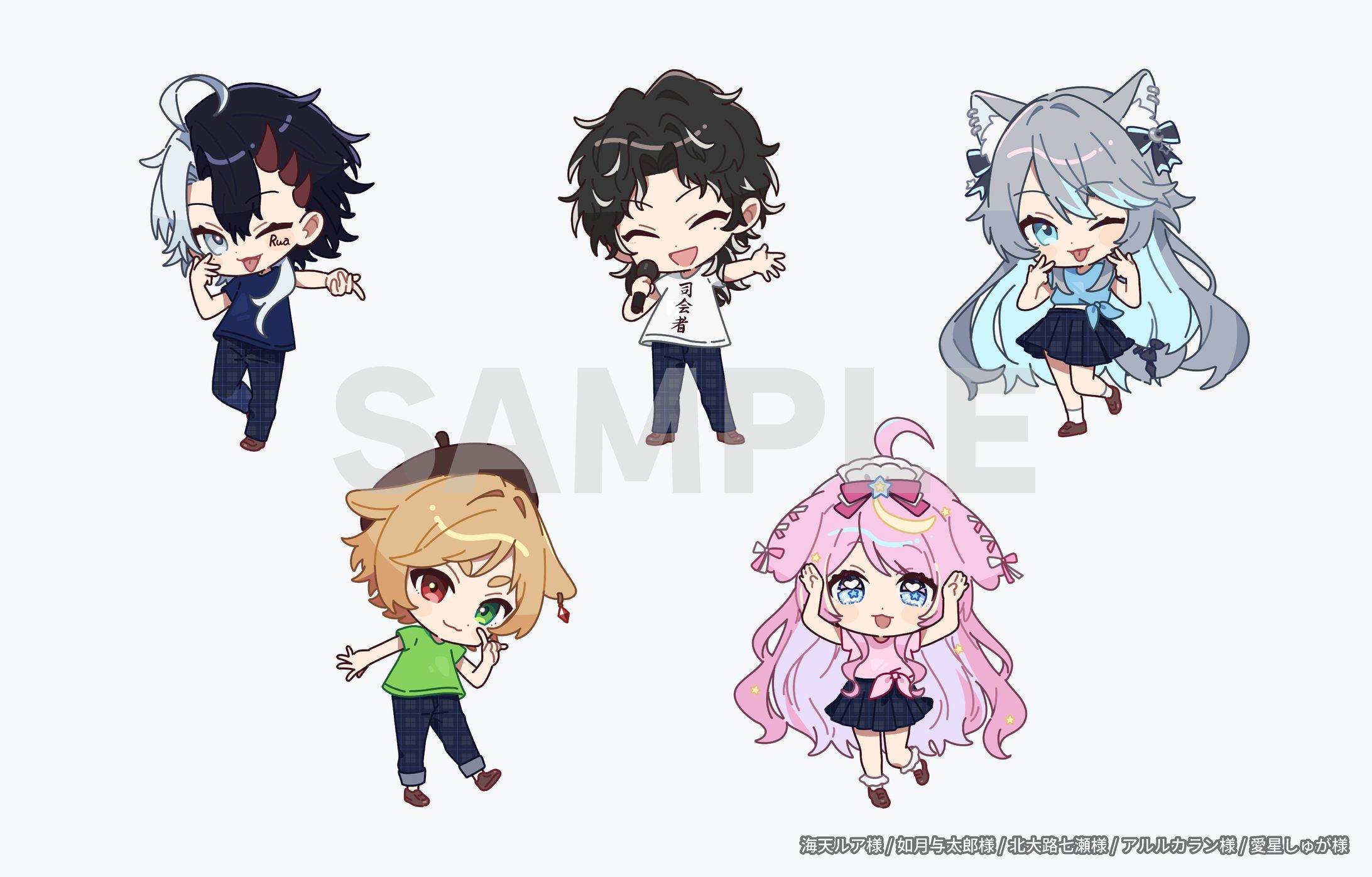 Vライバー　文化祭SDイラスト-1