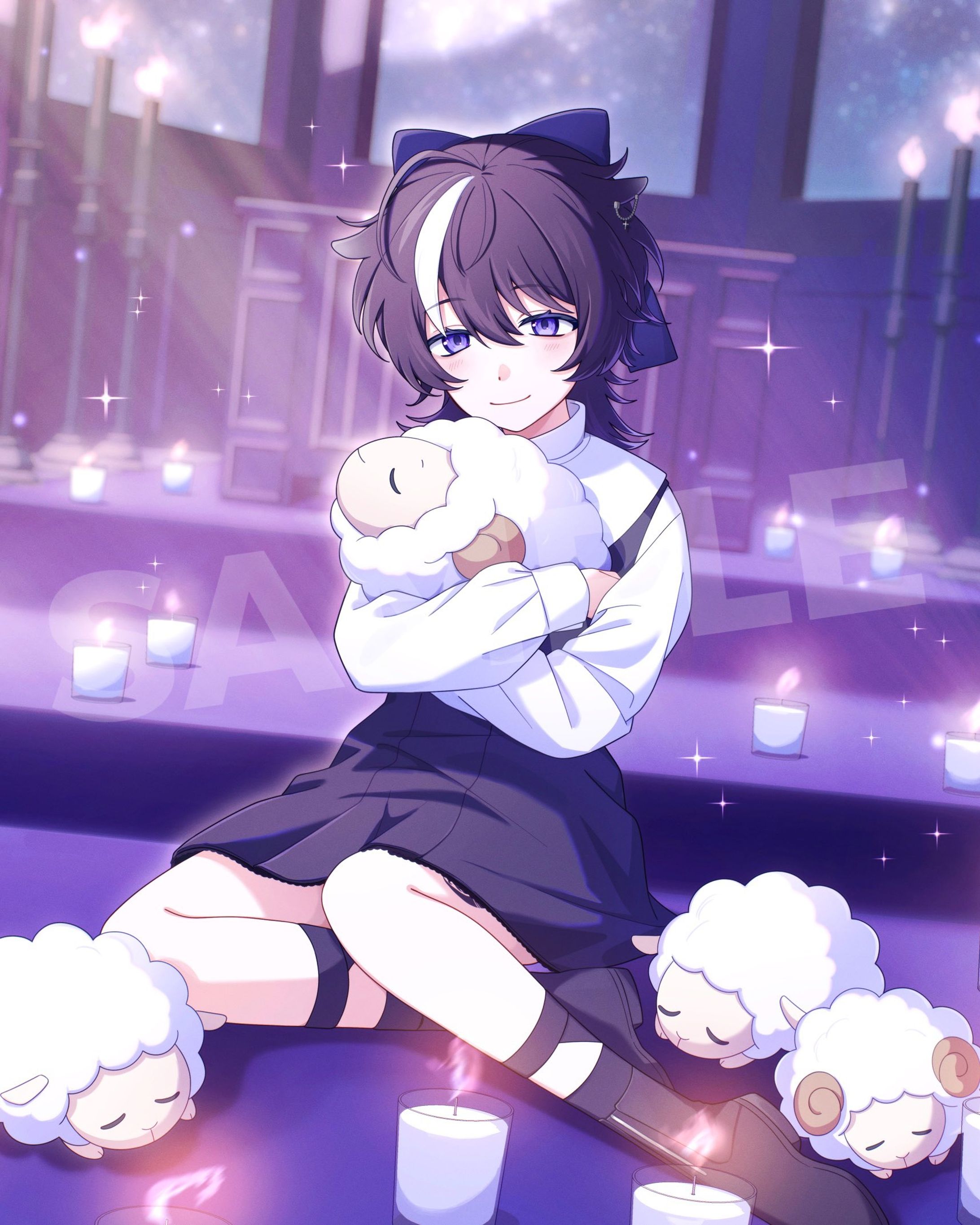 夢中しじま様4周年記念イラスト-1