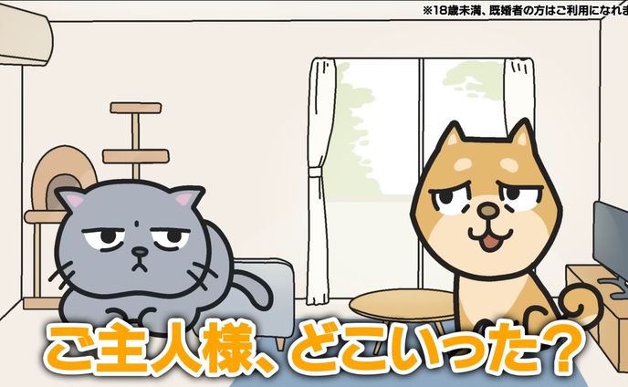 Pairs(ペアーズ)様WEB広告用イラスト制作