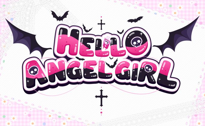 Hello Angle Girl Logo