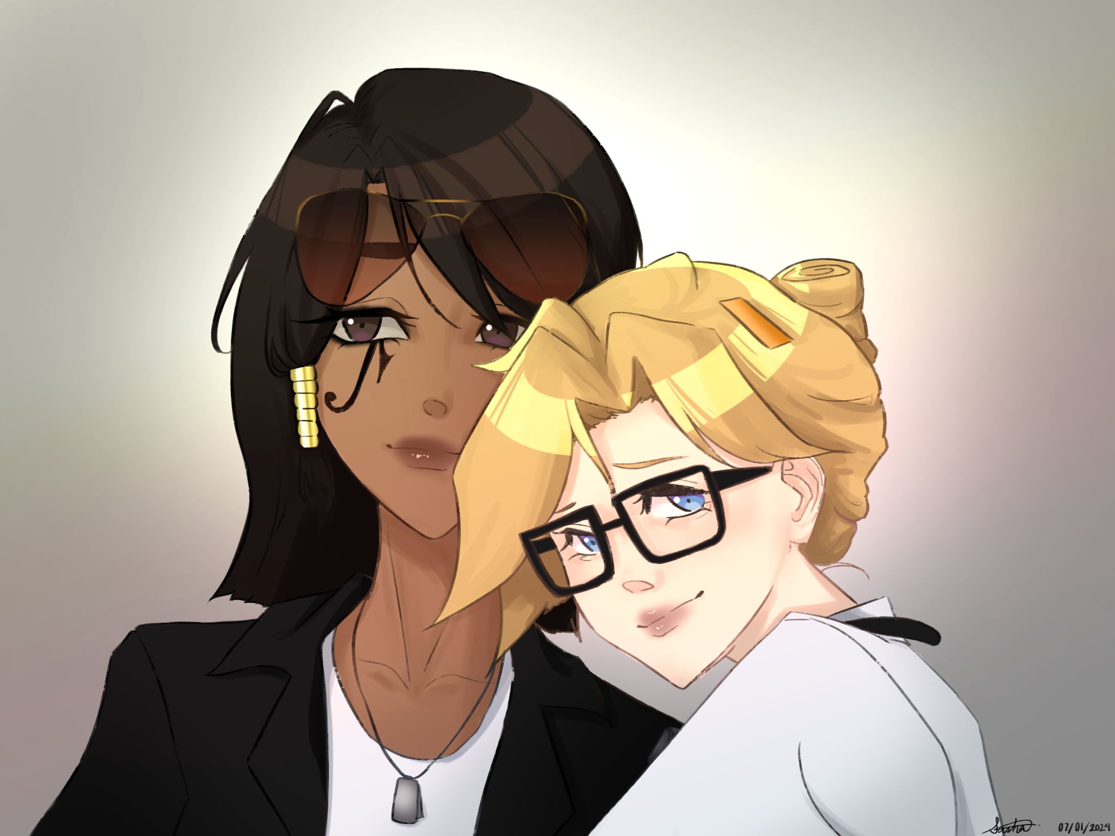 Mercy and Pharah fanart-1