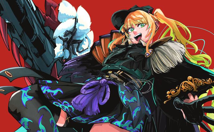 柚月にゃほさん・ゲーム配信用イラスト