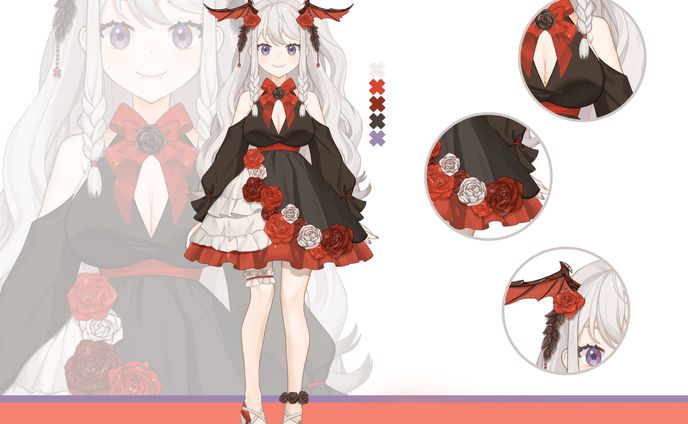vtuber model、monster