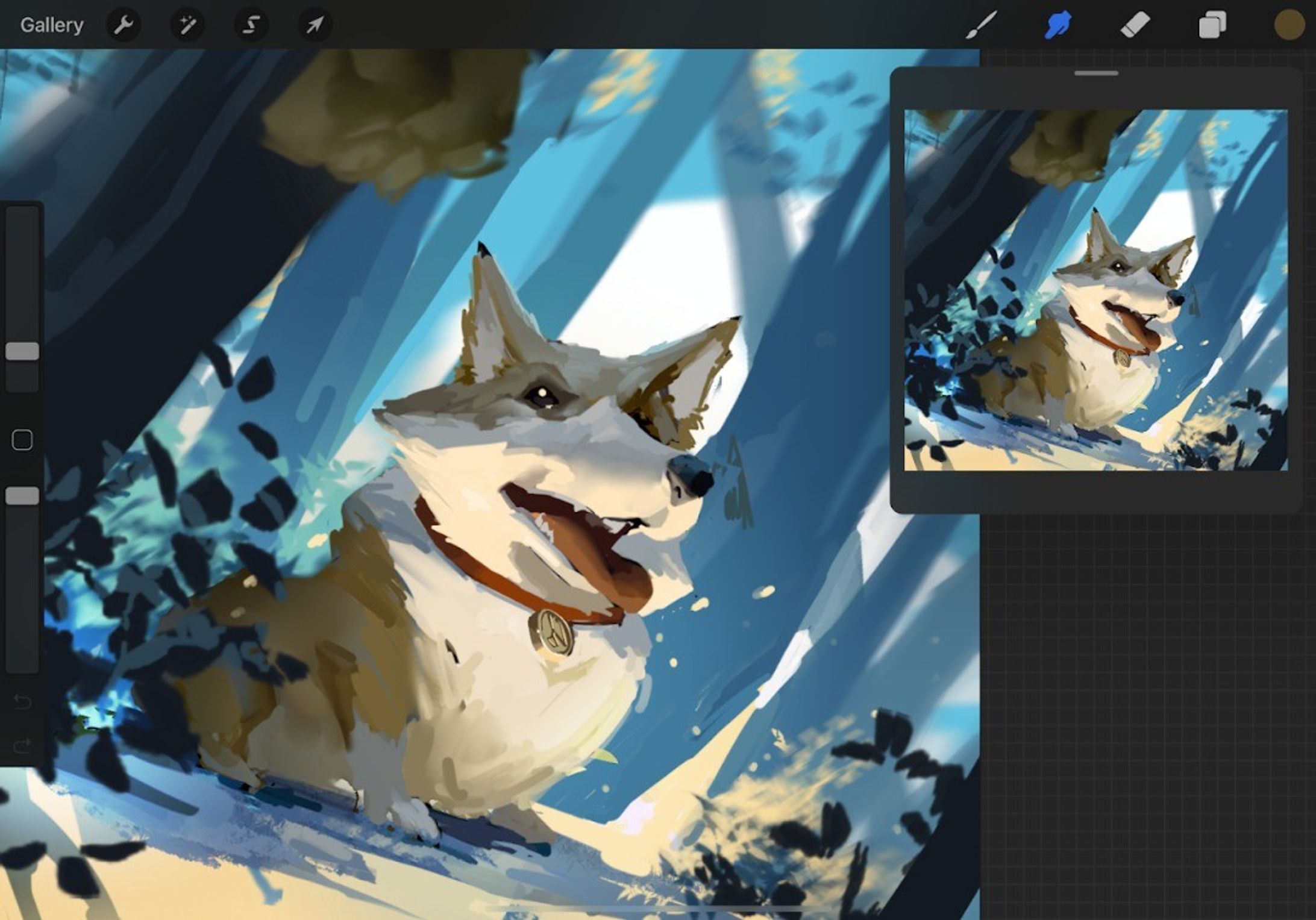 Sketching on Ipad
#digitalart #procreate #procreateart #drawing #husky #dogpainting-1