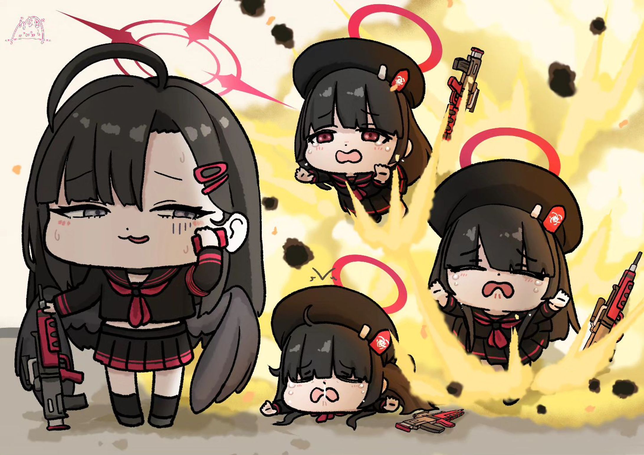 イチカ実装記念⁡⁡
⁡正実モブちゃんかわいいね
⁡ #ブルアカ⁡  #illustration-1