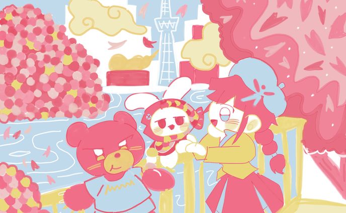 企業カレンダー制作 イラスト (大同生命)