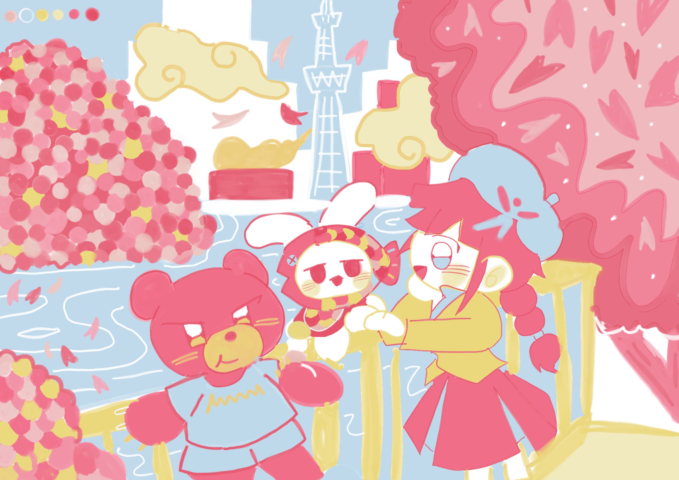 企業カレンダー制作 イラスト (大同生命)-1