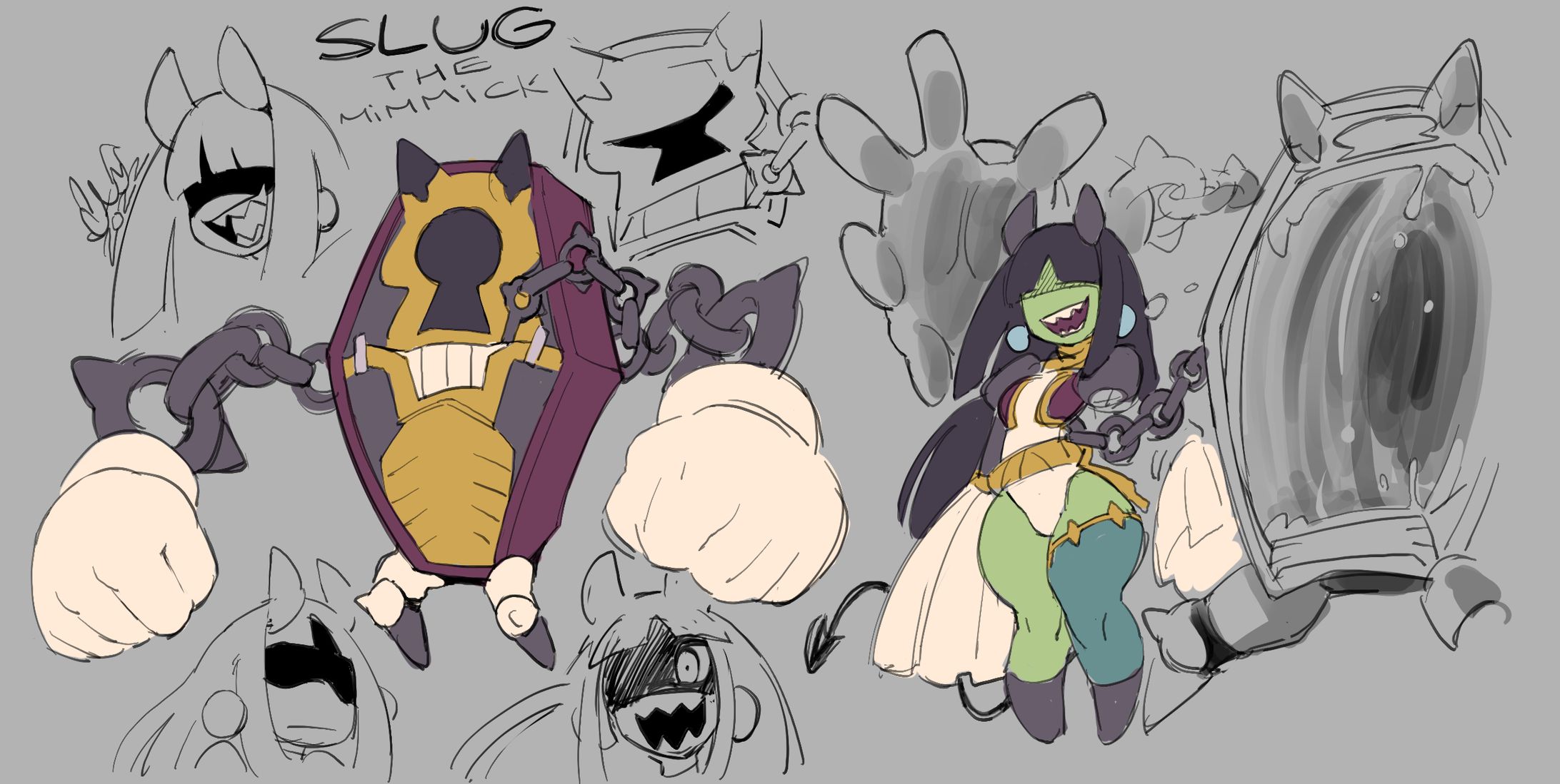 Coffin Mimic Design Sketches-1