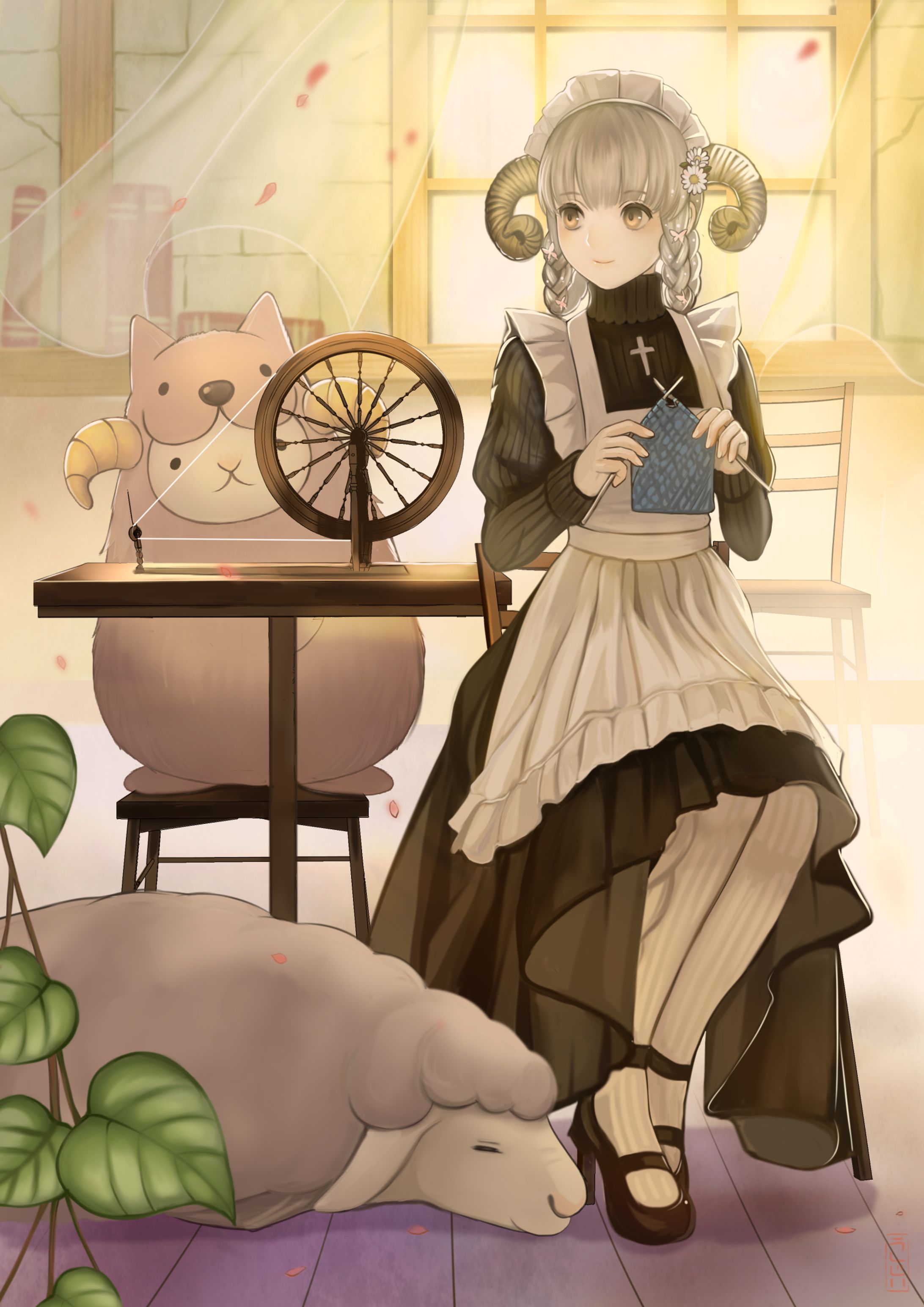羊ニットメイド-1