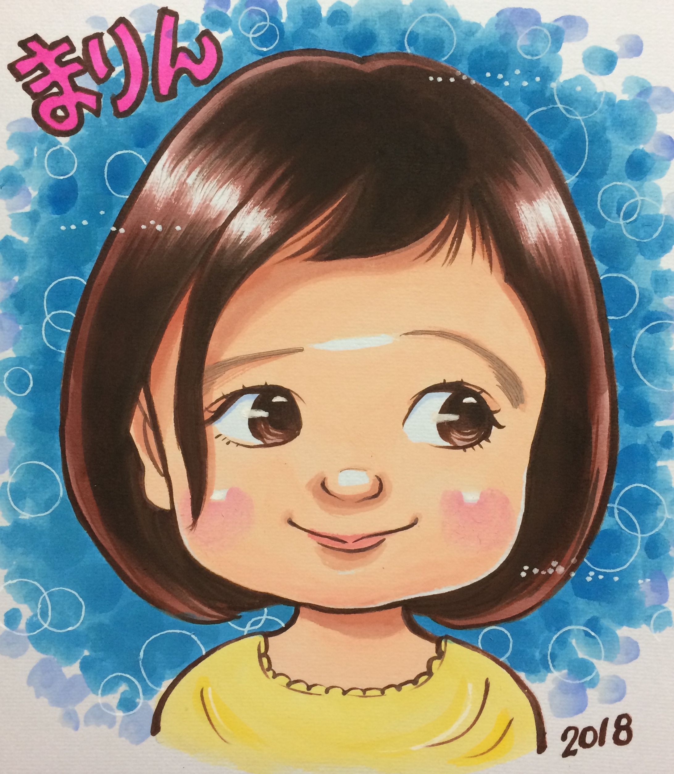 アナログ子供似顔絵-1