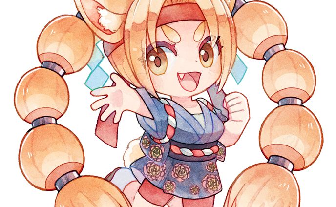 【ぬりえっこ】秋田市クエストコラボイラスト