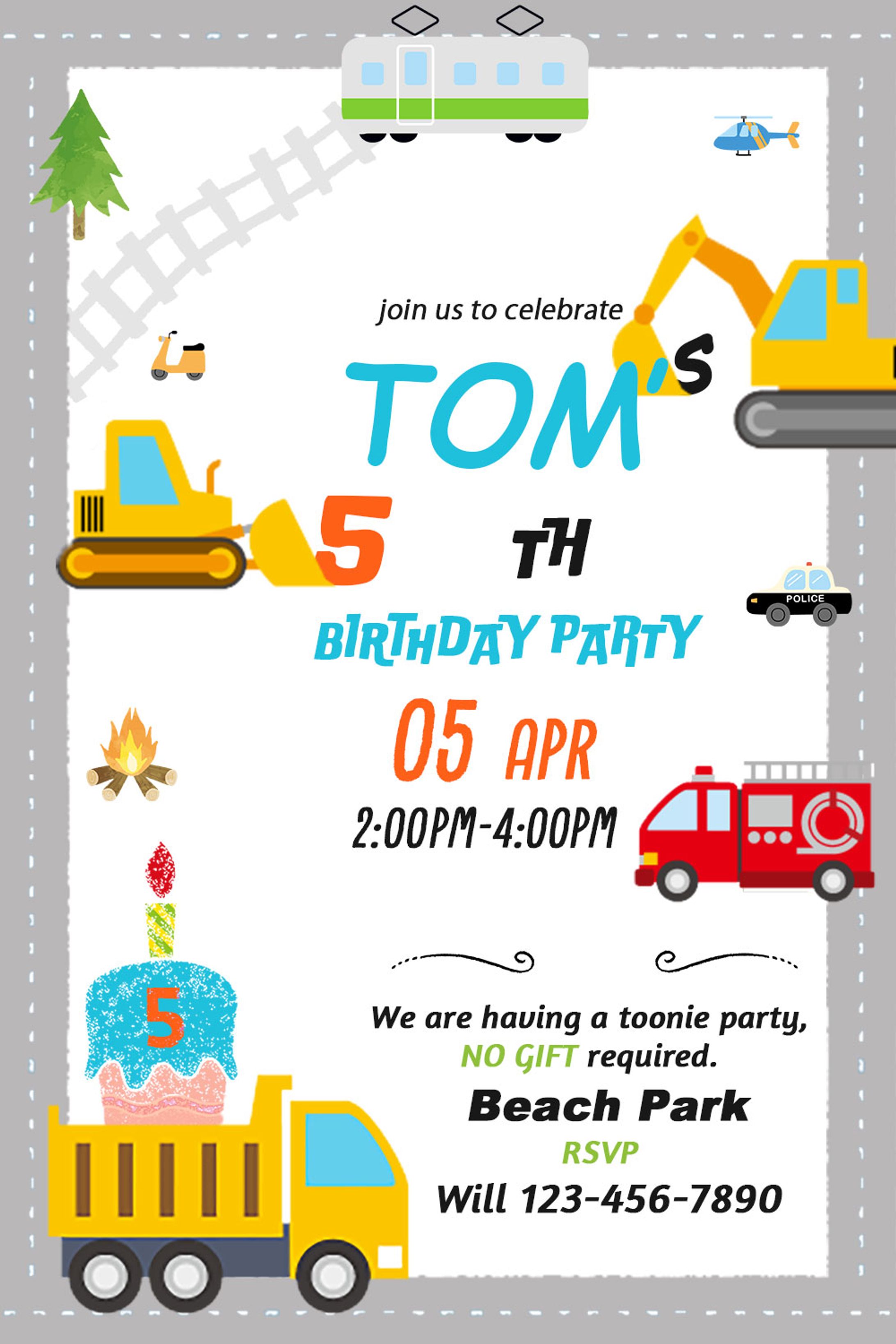 Birthday Party Invitations(誕生パーティーの招待状)-1
