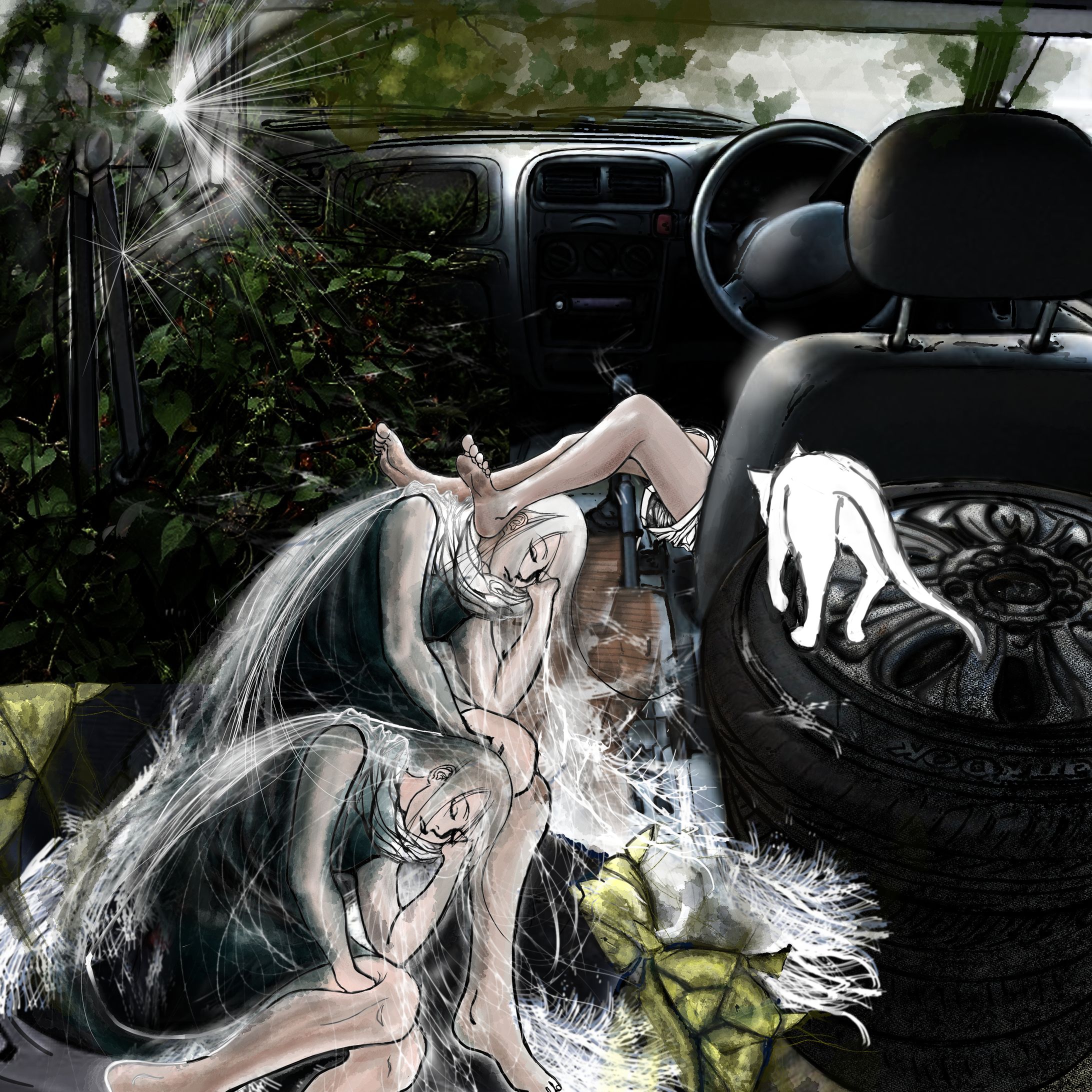 イラスト『プリズム』途中-1