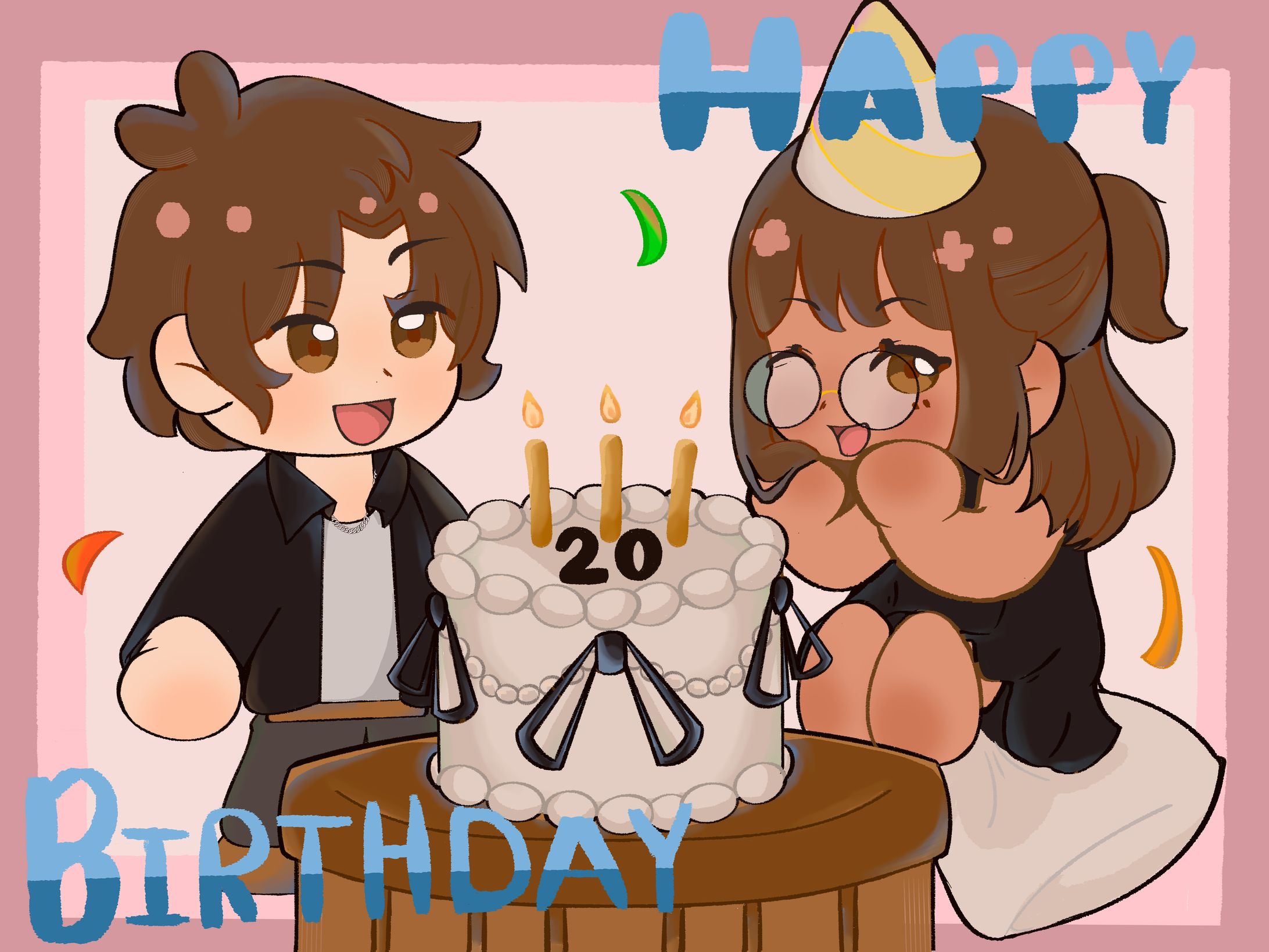 Birthday chibi illustration-1